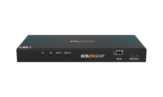 BZBGEAR 8K UHD HDMI 2.1 Splitter with Audio De-embedder (8K60 4K120 4:4:4 10bit VRR,FVA,ALLM support) - 1x2