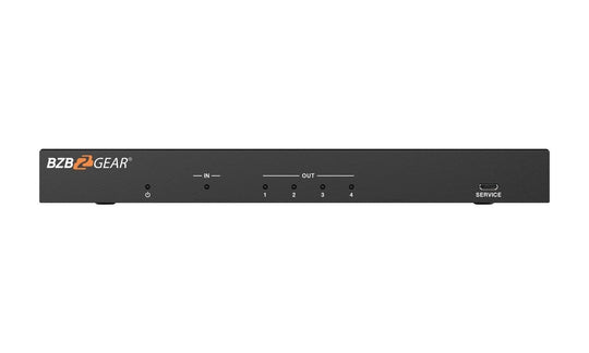BZBGEAR 8K UHD HDMI 2.1 Splitter with Audio De-embedder (8K60 4K120 4:4:4 10bit VRR,FVA,ALLM support) - 1x4