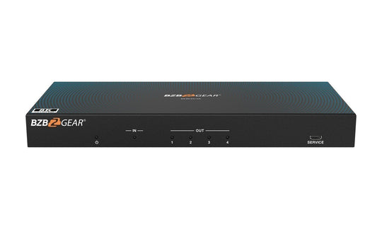 BZBGEAR 8K UHD HDMI 2.1 Splitter with Audio De-embedder (8K60 4K120 4:4:4 10bit VRR,FVA,ALLM support) - 1x4