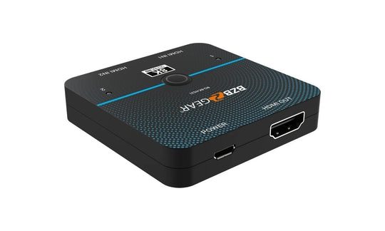BZBGEAR 8K UHD Ultra Slim HDMI 2.1 Switcher (8K60, 4K120Hz 4:4:4 10bit) - 2x1