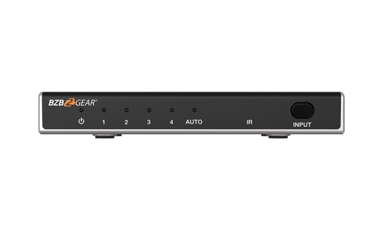 BZBGEAR 8K UHD Ultra Slim HDMI 2.1 Switcher (8K60, 4K120Hz 4:4:4 10bit) - 4x1