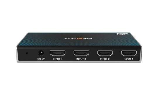 BZBGEAR 8K UHD Ultra Slim HDMI 2.1 Switcher (8K60, 4K120Hz 4:4:4 10bit) - 4x1