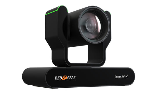 BZBGEAR 12X 1080P FHD AUTO TRACKING HDMI 2.0/12G-SDI/USB 2.0/USB 3.0 Dante AV-H Live Streaming PTZ Camera with Tally Lights
