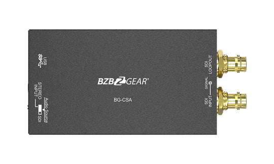 BZBGEAR USB 3.1 Gen 1 3G-SDI Capture Device with Scaler and Audio