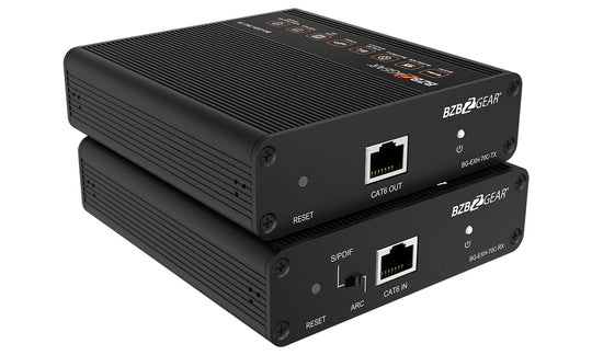 BZBGEAR 4K 18Gbps HDMI Extender with Bi-directional IR and Zero Latency up to 70m