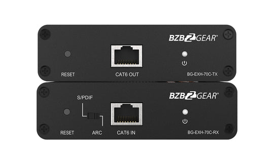 BZBGEAR 4K 18Gbps HDMI Extender with Bi-directional IR and Zero Latency up to 70m