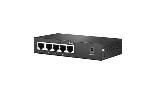 5-Port 1G Ethernet L2 Unmanaged PoE+ Switch,4 x PoE+ Ports @60W, Metal, Fanless, Desktop/Wall-Mount by FS