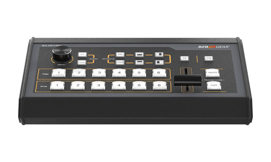 BZBGEAR 6-input 3G-SDI and HDMI Video Mixer and Production Switcher with Integrated Capture