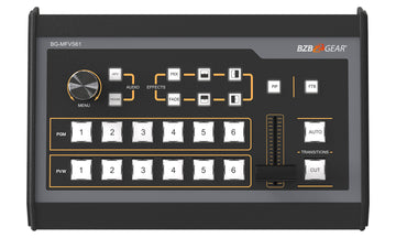 BZBGEAR 6-input 3G-SDI and HDMI Video Mixer and Production Switcher with Integrated Capture