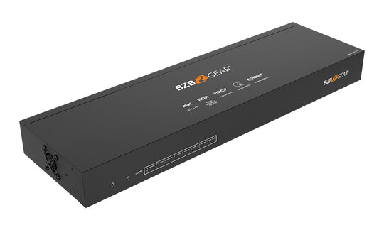 BZBGEAR 1X8 4K 18Gbps UHD HDMI HDBaset Splitter/Distribution Amplifier over Single Category 5e/6/7 Cable
