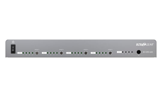 BZBGEAR 4×4 4K 60Hz HDR HDMI Matrix Switcher with Auto Downscaling and RS-232/IP/Cloud