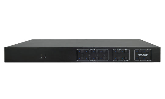 BZBGEAR 4K 60Hz 18Gbps HDMI and Audio Matrix Switcher with Downscaling/AOC Support