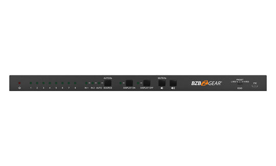 BZBGEAR 8-Port HDMI 4K 18Gbps 60Hz Splitter/Distribution Amplifier w/CEC Turn On/Off TV