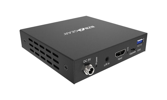 BZBGEAR 1X2 4K 18Gbps UHD Splitter/Scaler w/Analog Audio Embedder & Digital Audio De-embedder