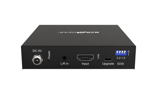 BZBGEAR 1X2 4K 18Gbps UHD Splitter/Scaler w/Analog Audio Embedder & Digital Audio De-embedder