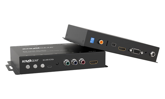 BZBGEAR Multi-format 4K UHD Scaler Converter HDMI/DP/VGA/CVBS/YPbPr to HDMI