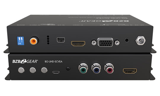 BZBGEAR Multi-format 4K UHD Scaler Converter HDMI/DP/VGA/CVBS/YPbPr to HDMI