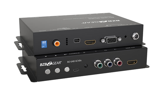 BZBGEAR Multi-format 4K UHD Scaler Converter HDMI/DP/VGA/CVBS/YPbPr to HDMI