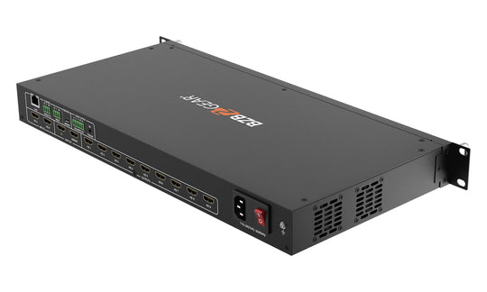 BZBGEAR 3X3 4K 18Gbps UHD HDMI 2.0 Video Wall Processor/Controller with Audio and IP/RS232 Control