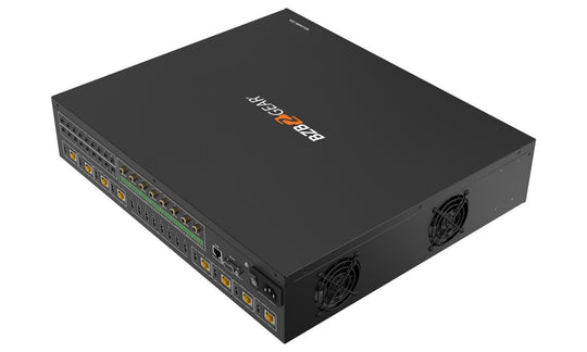 BZBGEAR 8X8 4K 18Gpbs UHD HDMI/HDBaseT Matrix Switcher with 2-Way IR/Advance EDID/Downscaling/IP and RS-232 Control