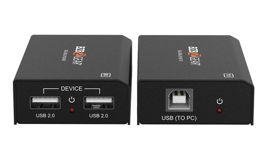BZBGEAR USB 2.0 Extender Over a Single Cat.X Cable up to 330ft