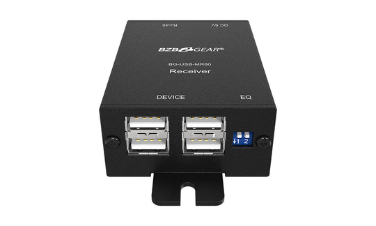 BZBGEAR 4-Port USB 2.0 Extender over Single Cat.X Cable up to 260FT