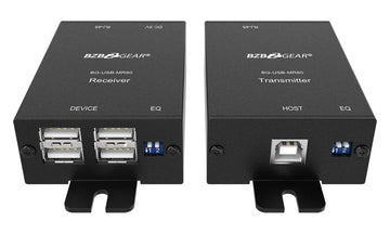 BZBGEAR 4-Port USB 2.0 Extender over Single Cat.X Cable up to 260FT