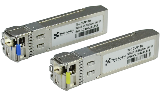 Techlogix Networx 1G BiDi SFP Transceiver Modules (Set) - Simplex Fiber