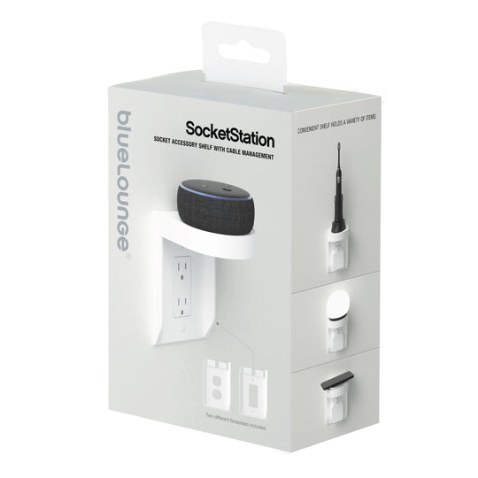 Bluelounge Socket Station Smart Hub Shelf