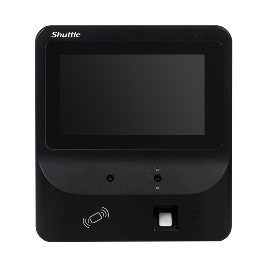 Shuttle XPC BR06S Facial Recognition 7" LCD Touch Screen, 2xCamera, RFID, Server Included, Fanless