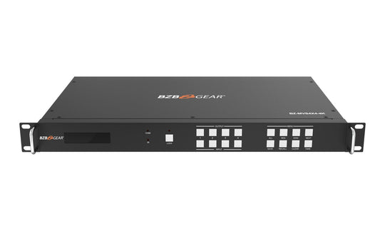 BZBGEAR 4X4 4K 18Gbps UHD HDMI Video Wall Processor & Seamless Matrix Switcher with Scaler/IR/Audio/IP and RS-232