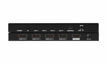 BZBGEAR 4-Port 4K 60Hz HDMI Splitter Support HDMI HDCP 2.2, HDR & 3D