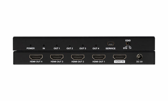 BZBGEAR 4-Port 4K 60Hz HDMI Splitter Support HDMI HDCP 2.2, HDR & 3D