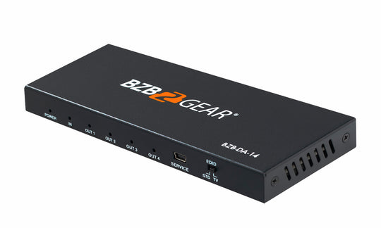BZBGEAR 4-Port 4K 60Hz HDMI Splitter Support HDMI HDCP 2.2, HDR & 3D
