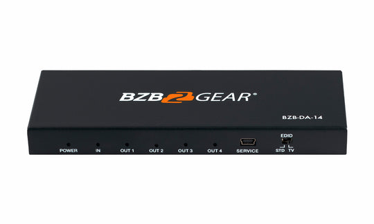 BZBGEAR 4-Port 4K 60Hz HDMI Splitter Support HDMI HDCP 2.2, HDR & 3D