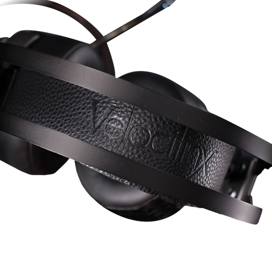 Velocilinx Brennus VXGM-HS71S-21O-BK 7.1 Surround Sound USB Gaming Headset, Silver and Black