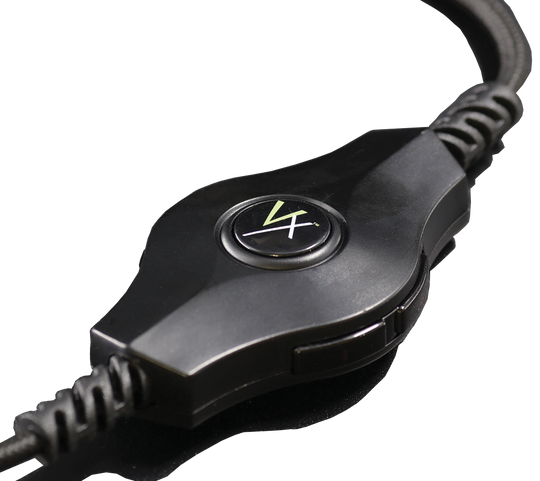 Velocilinx Brennus VXGM-HS71S-21O-BK 7.1 Surround Sound USB Gaming Headset, Silver and Black