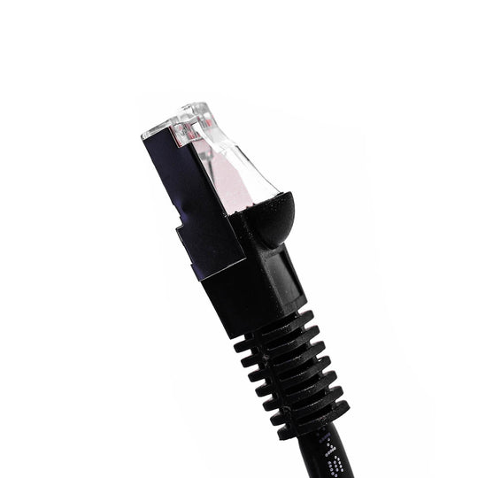 Cat6 Shielded Ethernet Patch Cable, Snagless Boot - Black