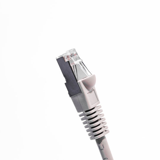 Cat5E Shielded Ethernet Patch Cable, Snagless Boot - Gray