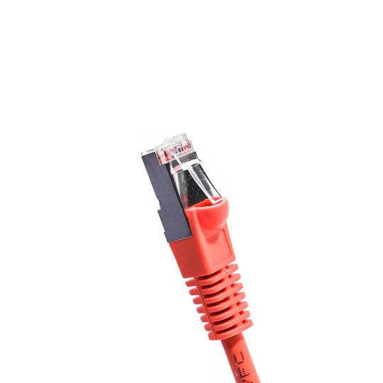 Cat6 Shielded Ethernet Patch Cable, Snagless Boot - Orange