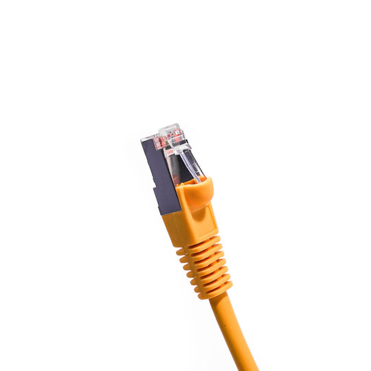 Cat6 Shielded Ethernet Patch Cable, Snagless Boot - Yellow