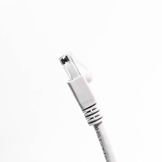 Cat6A Ethernet Patch Cable, Snagless Boot - White