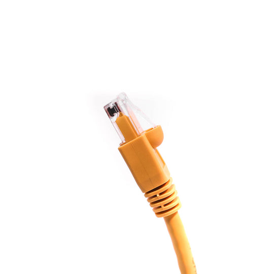 Cat6A Ethernet Patch Cable, Snagless Boot - Yellow
