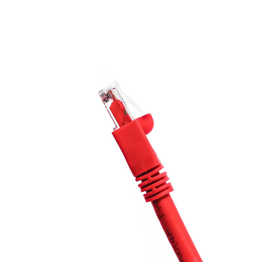 Cat6A Ethernet Patch Cable, Snagless Boot - Red