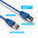 Cat6A Shielded Patch Cable - 26AWG 10G - Blue