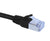 Cat6A Slim Shielded Ethernet Patch Cable, Snagless Boot, U/FTP - Black