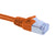 Cat6A Slim Shielded Ethernet Patch Cable, Snagless Boot, U/FTP - Orange