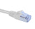 Cat6A Slim Shielded Ethernet Patch Cable, Snagless Boot, U/FTP - White
