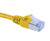 Cat6A Slim Shielded Ethernet Patch Cable, Snagless Boot, U/FTP - Yellow
