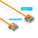 Cat6A Super-Slim Ethernet Patch Cable, UTP, Bare Copper, 32AWG - Orange